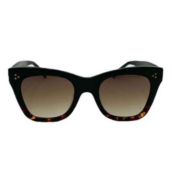 NWT-Celine CL4004IN Catherine Retro Cat Eye Sunglasses - Tortoise - Picture 1 of 4